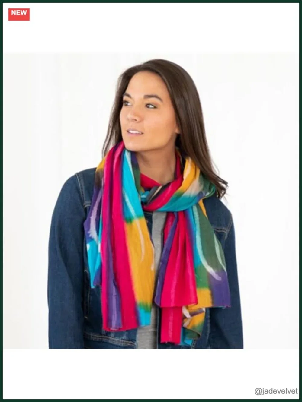 100% Cotton Handmade Fair Trade Scarf Lightweight Travel Fashion
